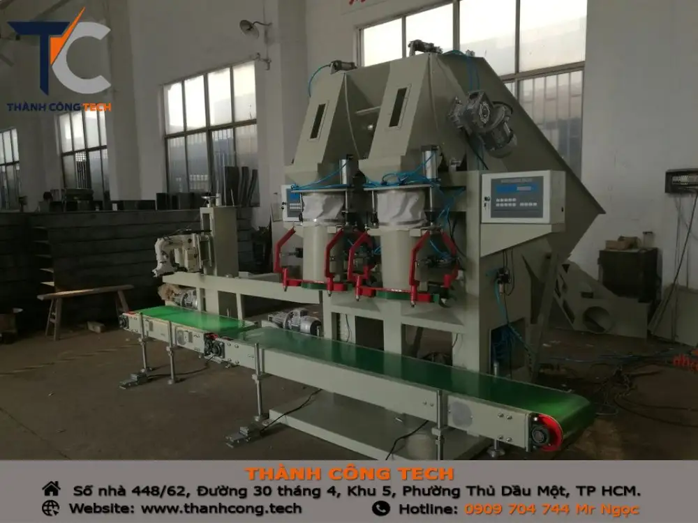 Máy cân đóng bao vôi bột tự động