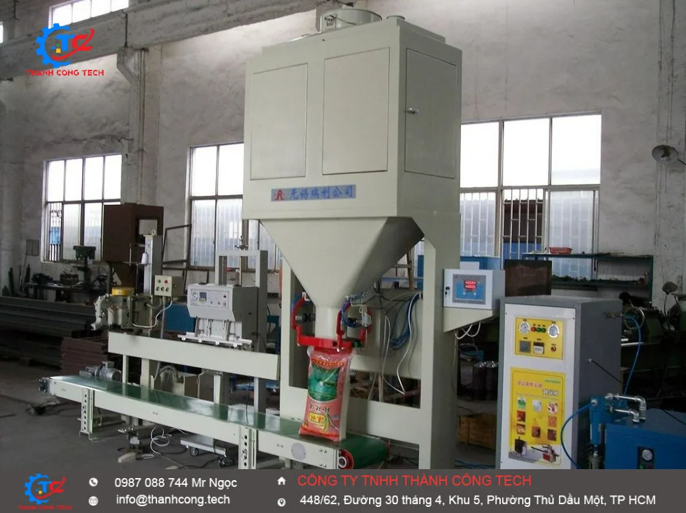 Các bước vận hành máy cân và đóng gói tự động