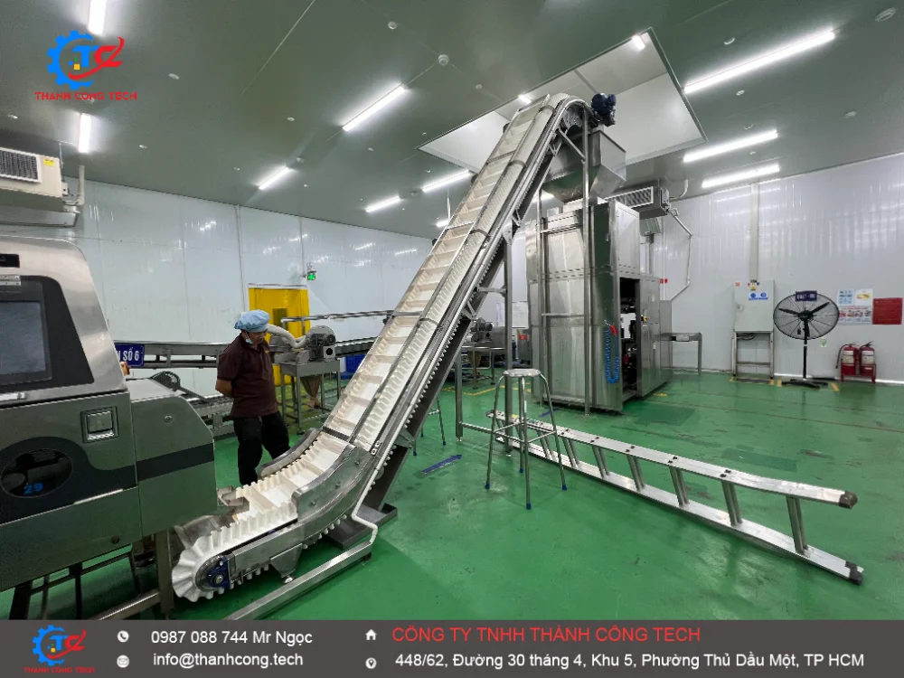 Băng tải cấp liệu thực phẩm