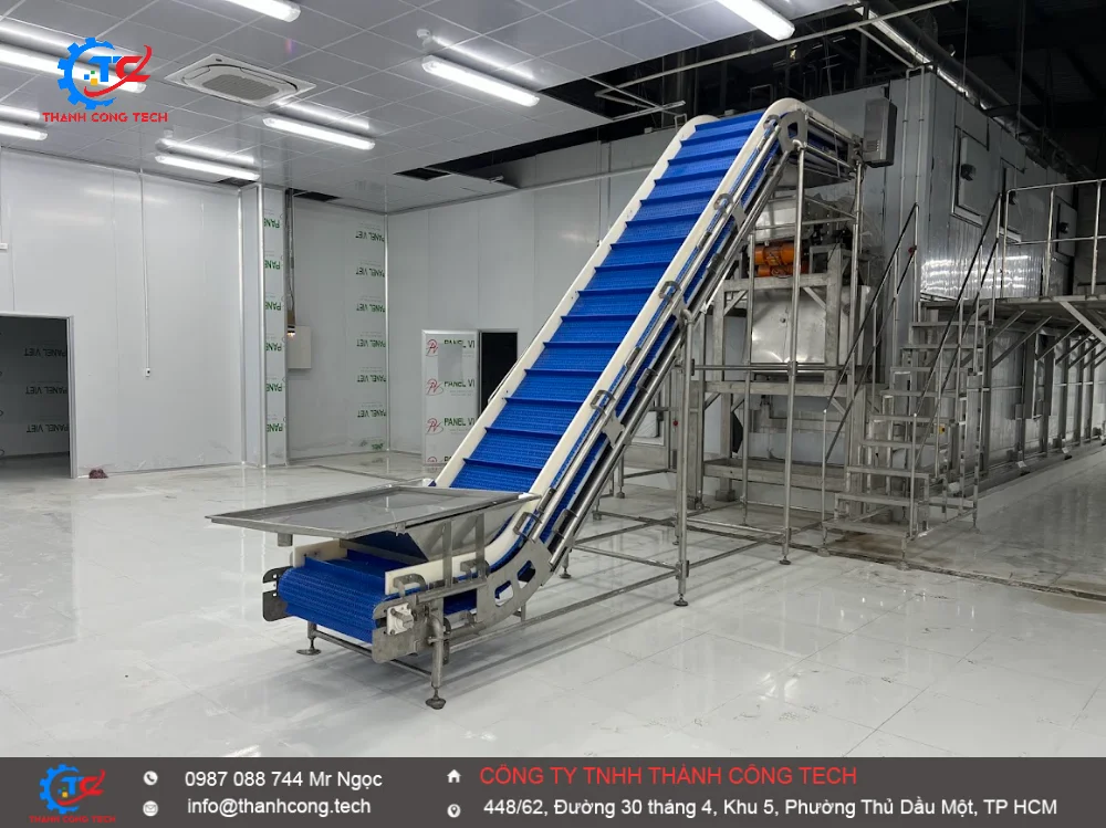 Băng tải mực đông lạnh